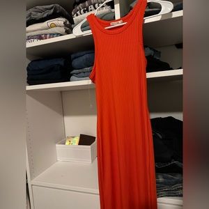 Coral maxi dress